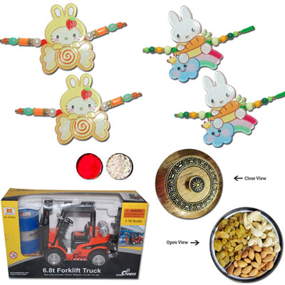 "KIDS RAKHI - KID-7580 A-CODE 048 (2 Rakhis) - Click here to View more details about this Product